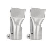 40 mm Flat Wide Neck Welding Nozzle, 2 Pieces Stainless Steel Welding Nozzle, Welding Gun, Flat Nozzle for Welding PP, PVC Wide Slot Welding Nozzle for Heat Gun Nozzle Attachments