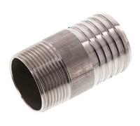 40 mm & R1-1/4'' Stainless Steel 1.4571 Hose Barb Male 70mm