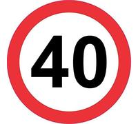 40 Mph RA2 Road 203D Square/Round Metal Sign 12x12 inch