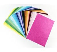 40 Mulberry Paper Japanese Handmade Assortment - Multicolor Origami & Craft Pack - Quality Fiber Sheets for Origami, Paper Art, Crafts & DIY Projects (A4 / 8.27 x 11.69 in)
