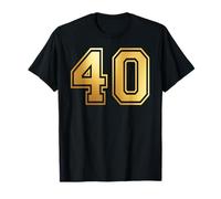 40 Number Forty Team Sports Graphic Varsity Matching T-Shirt