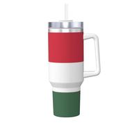 40 OZ Flag of Hungary Ice Bully Cup Sturdy and Durable Sturdy for Outdoor Sports Commuting Camping Work Use