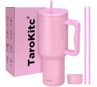40 oz Insulated Tumbler with Handle and lid, Vacuum Double Walled Stainless Steel Travel Mug, Fits for car Cup Holder, Leak Proof, Keep Beverages Cold for 30 Hours (Purple)
