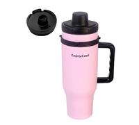 40 oz Stainless Steel Blender Cup for Ninja,with Sip & Seal Lid,BPA Free | Keeps Items Hot or Cold,Compatible with Ninja BN401 BL450 BL456 BL480 BL2012 BN751 BN801 SS101 SS151 Blenders (Pink)