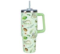 40 Oz Tumbler With Handle 40oz Cute Sloth Tumbler With Lid Straw Double Insulated Travel Coffee Mug Sloth Gifts for Women