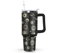 40 oz tumbler with Handle Skinny Vacuum Insulated Tumbler With Straw,Cute Cheetah Print Cups Water Bottle CoffeeTravel Tumbler, Leopard Decor/Accessories for Women