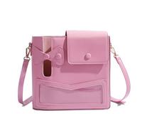 40 oz Water Bottle Crossbody Bag with Purse - Adjustable Shoulder Strap, Multi-Functional Storage, Lightweight - for Outdoor Activities, Travel, Hiking, and Camping (Pink)