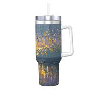 40 OZ Water Reflections Water Cup with Handle for Outdoor Fitness and Commuting for Most Car Cup Holders