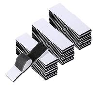 40 Pack 20Pairs Hook and Loop Strips, Heavy Duty 0.79x3.9 Inch Double Sided Tape, Self Adhesive Reusable Tape, Mounting Tape for Walls, Doors, and Tables, Strong and Sticky Strips (20)