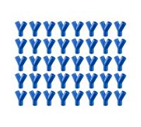 40 Pack 32mm Push Fit Y Piece Hose Connector 3 Way Duct Splitter Blue | ABS, made in the UK | Smooth legs, 60° branch | -20°C to +105°C | 2.5mm wall | Clip on, matte finish