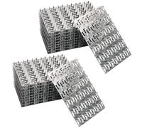40 Pack 6x4 inch Truss Mending Plate with 8mm Nail Teeth, Galvanized Steel Flat Mending Plates Repair Pronged Truss Mending Plate, Thickness 1mm, for Timber Roofing Wood Truss Connector Plate