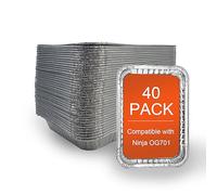 40 pack Aluminum Drip Pan for Ninja OG701 Woodfire Outdoor Grill Grease Tray, Drip Pan also Compatible with Weber Spirit, Genesis, Q Series Grill