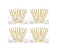 40 Pack Beeswax Ear Candles Wax Removal, 9 Inches Natural Ear Wax Candles For Ear Candling Wax Removal, Ear Candling Candles For Ear Cleaning