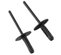 40-Pack Black Plastic Car Rivets for X1 E84, X3 F25, E70, X6 E71/E72, 7 Series F01N/F02N - Fits Bumper, Door Sill, Wheel Arch Trim, Rocker Pan