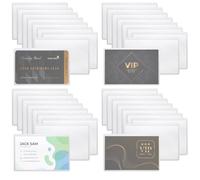 40 Pack Business Card Pockets Clear Credit Card Sleeves Social Security Cards Protector Waterproof Medicare Cards Protectors Sleeve for Id Social Security Credit