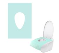40 Pack Disposable Toilet Seat Covers, 57 x 40 cm, Disposable Toilet Seat Covers, Universal Toilet Seat Covers, Toilet Mats, Suitable for Travel and Public Toilets for Adults and Children
