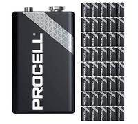 40 Pack - Duracell Procell 9V Batteries | 9 Volt Industrial Power Alkaline Battery | Home or Office Use | Car Air Freshener Promo Pack | Reliable Long Lasting Power