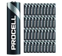 40 Pack - Duracell Procell AAA Batteries | 1.5V Industrial Power Alkaline Battery | Home or Office Use | Car Air Freshener Promo Pack | Reliable Long