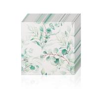 40 Pack Floral Napkins | Pretty Floral Paper Napkins Table Decorations Paper Tissues for Brithday Party Decorations (Eucalyptus Leaf)