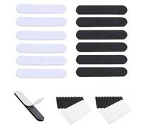 40 Pack Hat Sizer Reducer Insert, Hat Inserts To Make Fit Smaller, Fitted Hat Size Reducer, Self-Adhesive Foam Reducing Tape for Men Women Hats Caps,11x 2x0.5cm(Black,White)