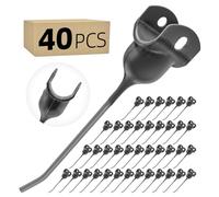 40-Pack Hay Rake Teeth 185, Replacement Hay Rake Tines, Rubber Tedder Baler Teeth Tines Handling Parts, Fits Vermeer R23 R23A R24 R2300 2888-001 John Deere AE56204 700 705 Massey Ferguson 300718