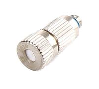40 Pack High Pressure Brass isting Nozzles, 10/24 UNC Fog Nozzles Garden Atoizing Nozzle with 3/8" Interface Quick Connector, for Landscaping, Air Huidification(Size:0.4,Color:Only Brass nozzles)