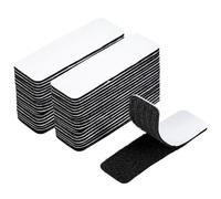 40 Pack Hook and Loop Tape Heavy Duty 1x4 Inch Double Sided Strips Strong Tape Self Adhesive Reusable Hook Loop Mounting Tape for Walls Doors Tables