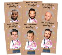 40 Pack Kraft Baby Shower Scratch Off Playing Cards Funny Playing Cards Who is the Baby Daddy - Baby Shower Game, Great Ice Breaker Party