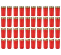 40 Pack Memorial Candles No. 3 With Lid Red Oillight Tealight