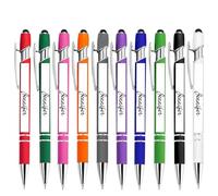 40 Pack Personalised Ballpoint Pens,Custom Laser Engraved Metal Retractable Pens with Black Ink, Bulk Corporate Gifts for Business Events, Anniversary, Weddings & Office Supplies
