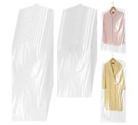 40 Pack Plastic Clothes Covers, 60 x 90 cm and 60 x 140 cm Dry Cleaning Bags, Dust Proof Hanging Garment Bags, Clear Clothes Bags for Shirt Suit Jacket Clothing Store and Dry Cleaner Essentials