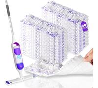 40 Pack Power Mop Pads Refills for Swiffer Power Mop | Heavy-Duty, Disposable Replacement Pads for Floor Cleaning, Multi-Surface & Wood Mopping Pad Refills (Unscented)