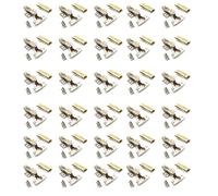 40 Pack Soft Close Cabinet Hinges 110 Degree Kitchen Cupboards Units Door Wardrobes Bookcases TV Cabinets Hydraulic Silver Full Overlay 35mm with Screws and Mounting Plate
