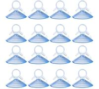 40 Pack Transparent Suction Cups 45mm PVC Rubber Suckers for Car Window Sunshade Mounting Heavy Duty Clear Plastic Vacuum Holders for Glass Applications Indoor Outdoor Use