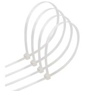 40 Pack White Nylon Cable Ties 3.6mm x 150mm Ideal for Tying Cables and Organizing Items
