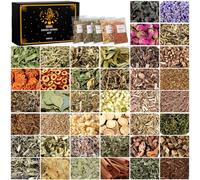 40 Pack Witchcraft Herb Kit, Dried Herbs and Flowers for Witch Beginners, Herb Set for Wicca, Altar Supplies, Pagan and Wiccan Rituals, Magic Spells