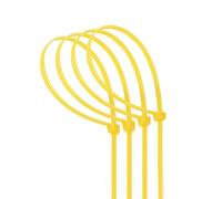 40 Pack Yellow Nylon Cable Ties 3.6 x 150mm Heavy Duty and Versatile for Fastening and Organizing Cables and Items