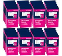 40 Packs Money and Rent Receipt Book, 3-11/32" x 5-5/8" Rent Receipt Books, 2 Part Carbonless for Small Business, Receipt Pad with Consecutive Numbering & Wraparound Cover, 40 Sets per Book