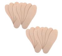 40 Pairs Men's Disposable Shoe Insoles 44 Size Beige Wood Pulp | Odor Resistant, Sweat Absorbing Inserts, Non Slip Cushion Liners for Boots and Footwear