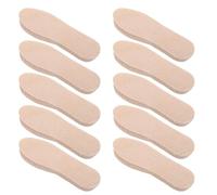 40 Pairs Men's Wood Pulp Shoe Liners Beige Disposable Insoles