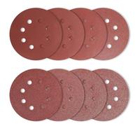 40 Pcs 125mm Sanding Discs, Sanding Pads, Hook and Loop Orbital Sander Discs, 5 Inch 8 Hole Round Sanding Discs Pads, Sandpaper Sheets for Random Orbital Sander, 40 60 80 100 120 180 240 320 Grit