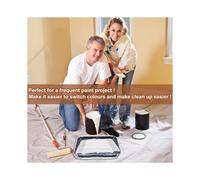 40 Pcs 18 Inch Paint Roller Tray Liners, Large Disposable Plastic Paint Tray Liner Bags for House Painting Walls