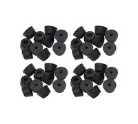 40 Pcs 21 x 12 mm Conical Recessed Foot Feet Rubber Buffer Material: Rubber