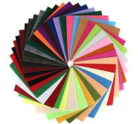 40 Pcs 6 x 6 Inches Craft Felt Fabric Sheets, Assorted Colors Non Woven Felt Sheets, Thick Felt Fabric Square for Kids, DIY Sewing Crafts, Patchwork, School Projects, Decoration.