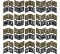 40 PCS Antique Metal Buff Counter Tokens with Velvet Bag Magic The Gathering Token Creature Stats or Loyalty Counters for MTG CCG Card Gaming Accessories, Black&Bronze