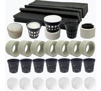 40 Pcs Aquatic Plants Fixed Rings Set, Anti-Floating Ceramic Aquarium-Plant Rings Plant Weights Pot, AquaticPlant Fixed Holder Aquarium-Landscape Decoration Fish Tank Accessories