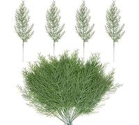 40 PCS Artificial Pine Branches,Fake Greenery Plants Pine Sprigs,Faux Pine Leaves Picks for DIY Garland Crafts Christmas Embellishing and Home Garden Decoration