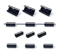 40 Pcs Black Cable Clips Self Adhesive, Cable Organisers Clip, Wire Holder Clips Round Cable Management Holders for Cable Tidy Clips Desk Office and Home (B Large)