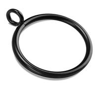 40 PCS Black Curtain Rings with Eyelet Apply for Curtain Rod (Black Drapery Rings) (1.25 inch Interior Diameter)
