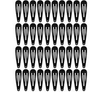 40 Pcs Black Hair Clips,Metal Snap Hair Clips Clasps,Barrettes Hairaccessories 5cm Hairpins Accessories Anti-Slip Convenient Durable Elastic Comfortable for Applying Makeup Women Girls Kids Toddler